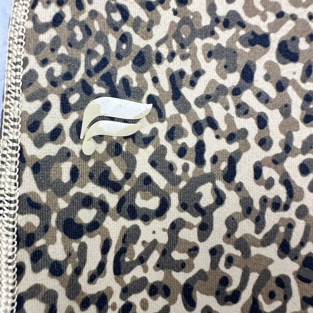 NWT Fabletics PowerHold Define Split Hem Pant Leopard Print High Waist Leggings - Picture 10 of 14